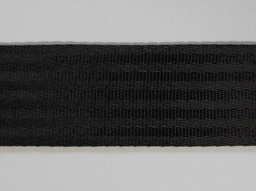 Safety belt ribbon 49,8x1,5 mm (50 m), Black